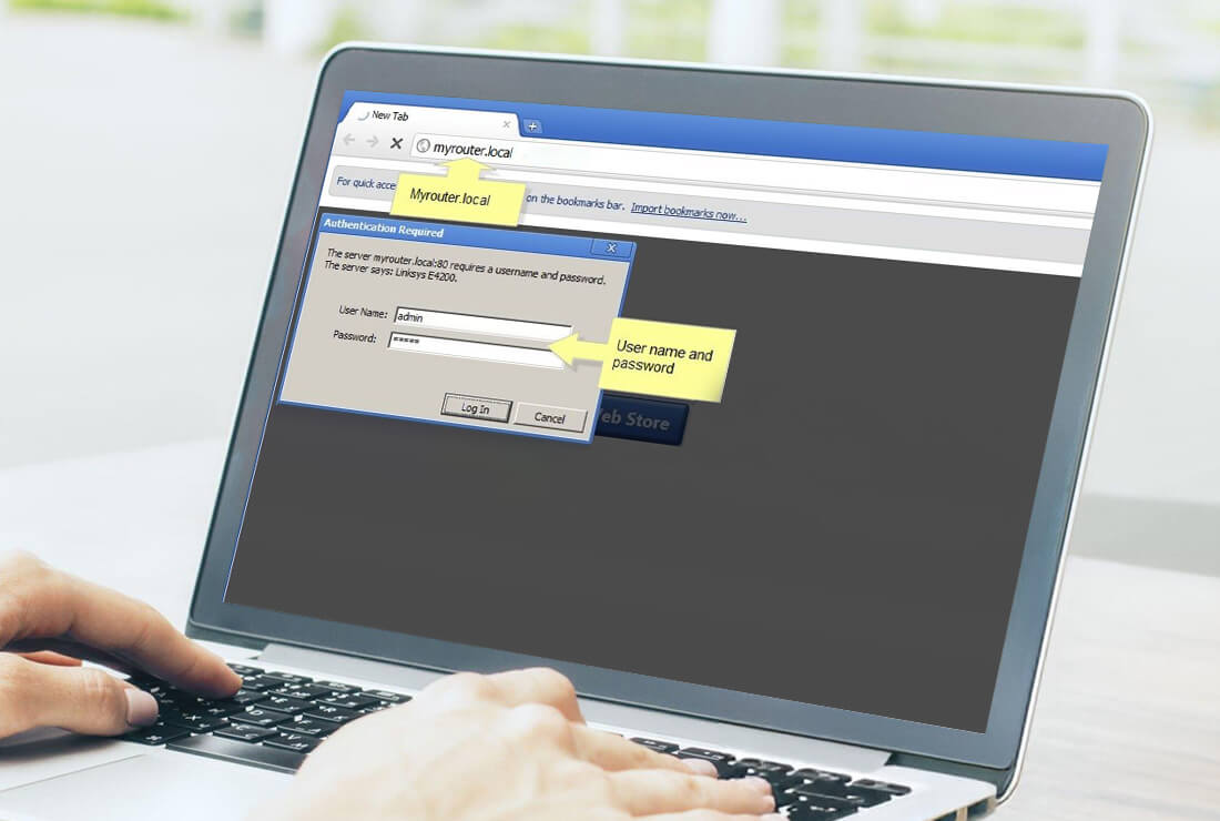 Linksys Router Web Interface setup